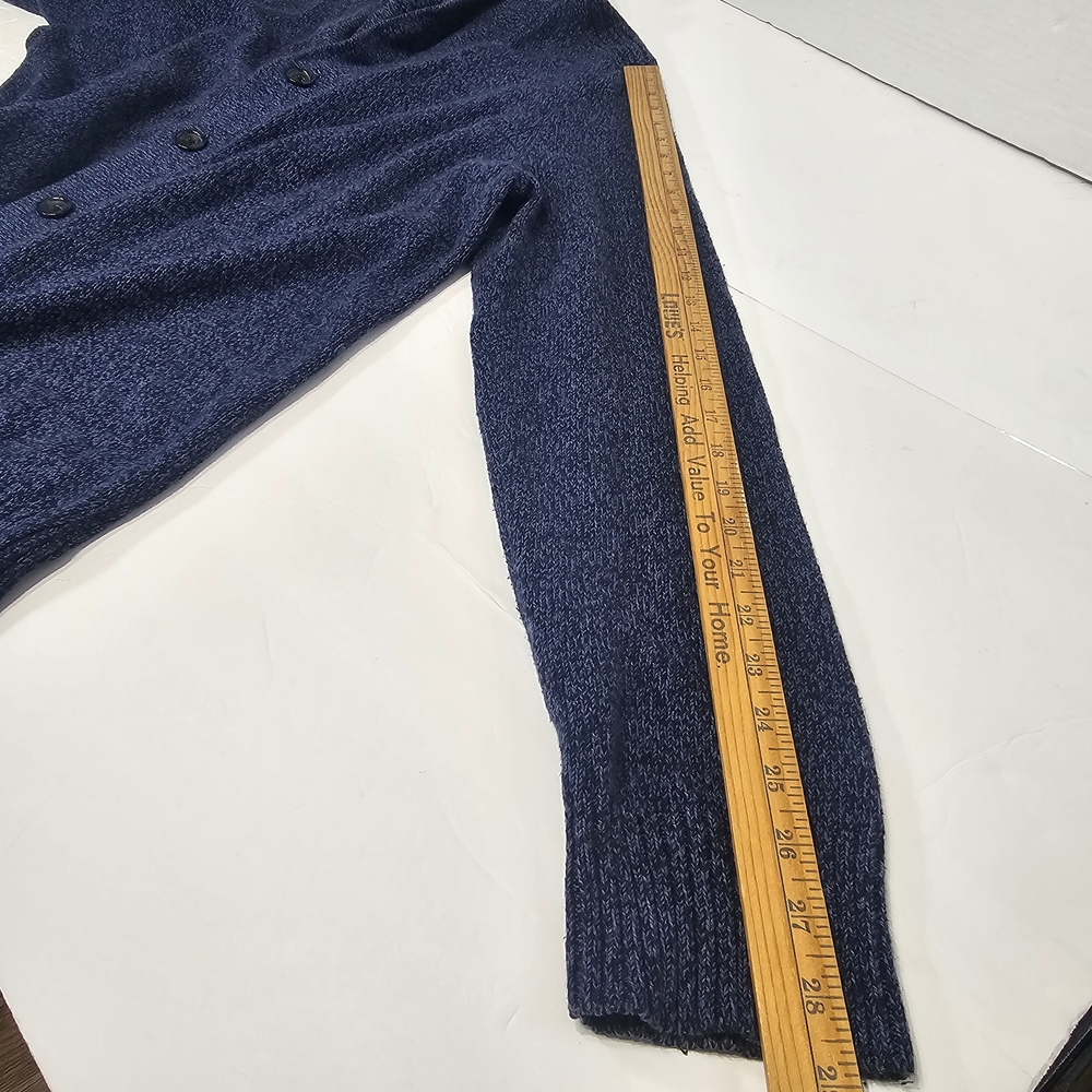 Express Men's Navy Cardigan Sweater - Picture 7 of 9